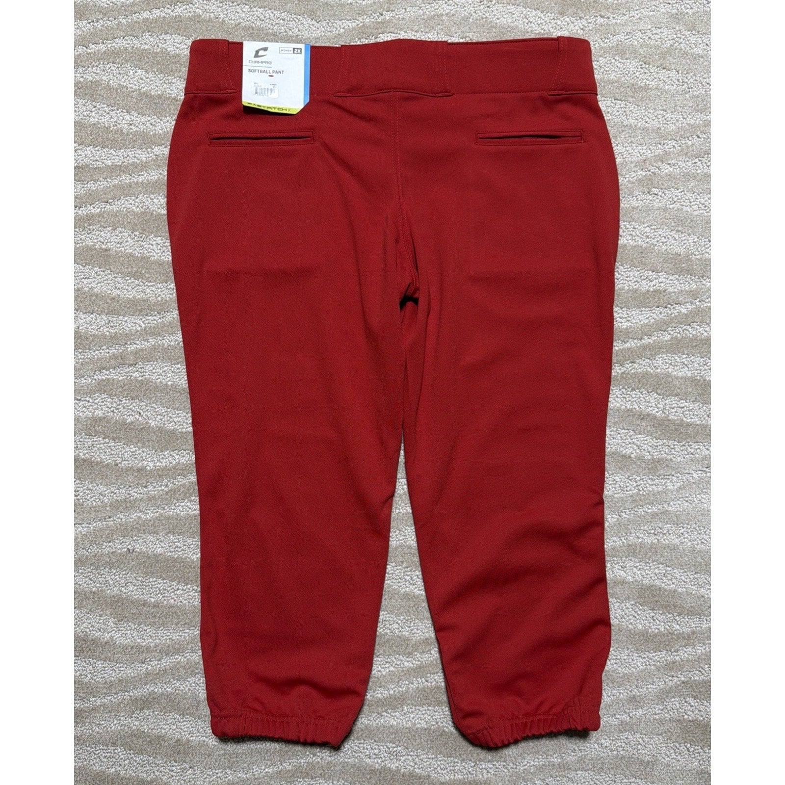 Champro BP11 Women’s Softball Pants 2XL Red Elastic Bottom Fastpitch NWT