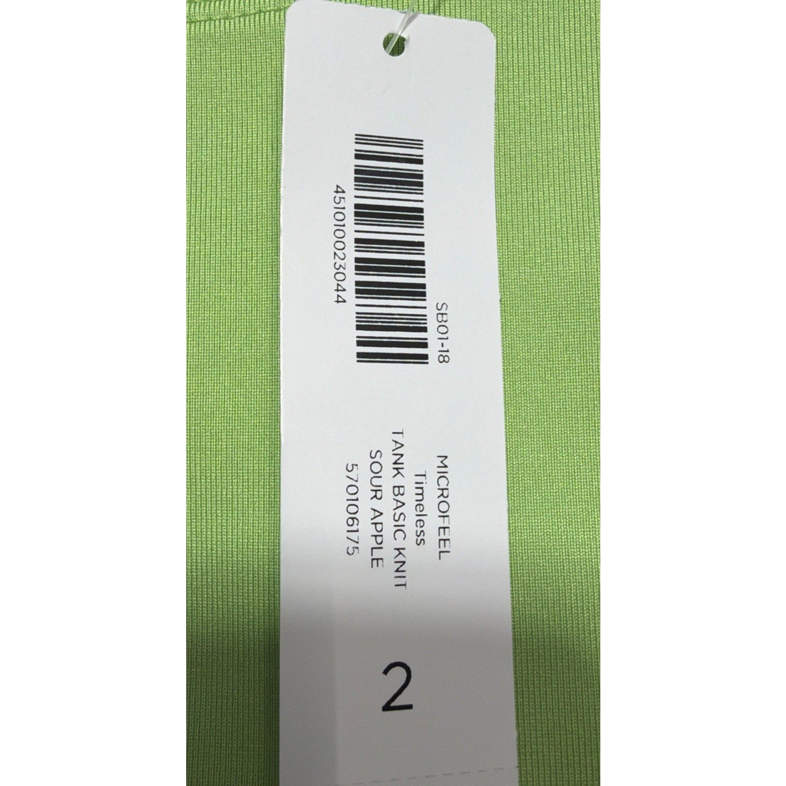 Chico’s Microfiber Tank Top Women’s Size 2 Lime Green Stretch Basic New