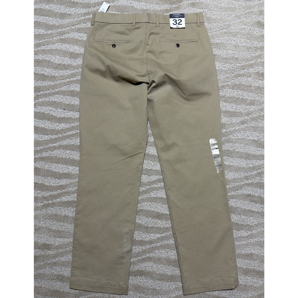 Gap Men’s 32x30 Stretch Comfort Waist Stain Resistant Straight Leg Pants NWT