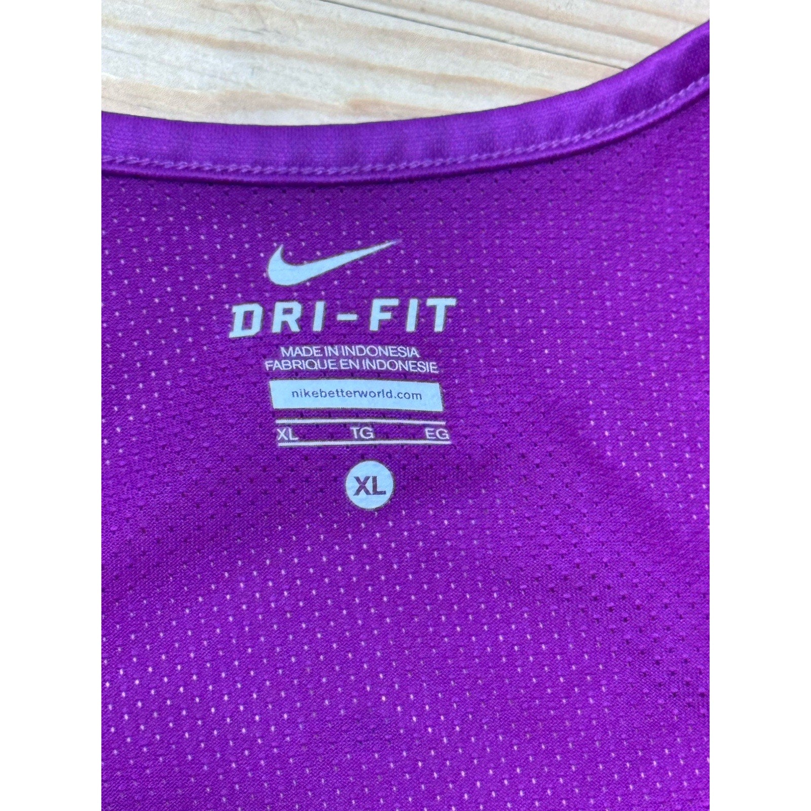 Nike Dri-fit Racerback Athletic Top Pink & Purple Women’s Size X-Large