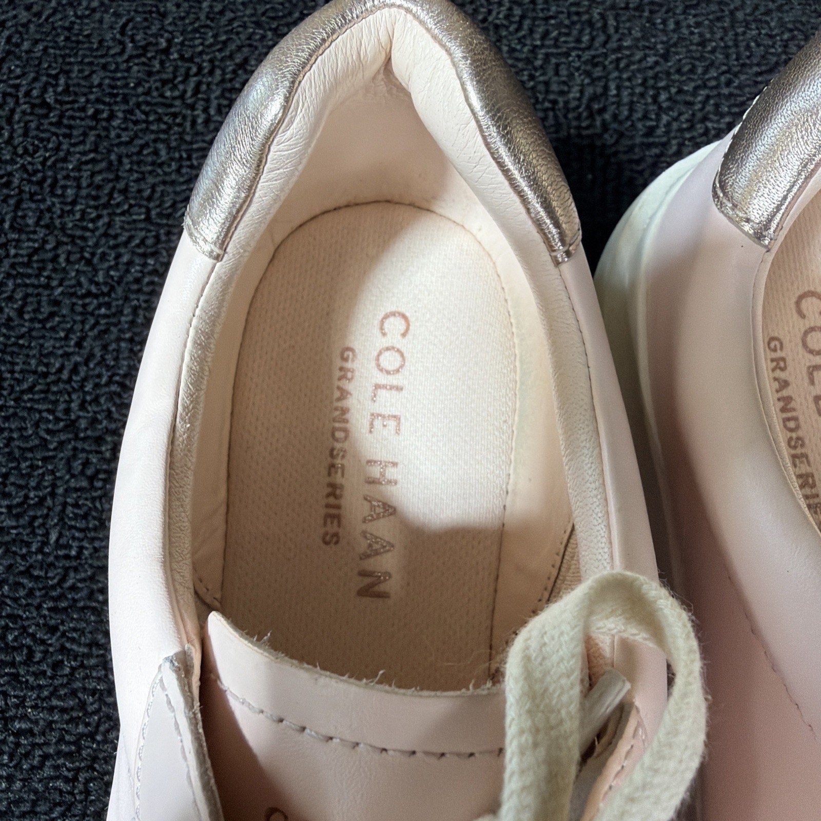 Cole Haan GrandPro Rally Court Pink Leather Laced Up Sneakers Shoes Womens Sz 9