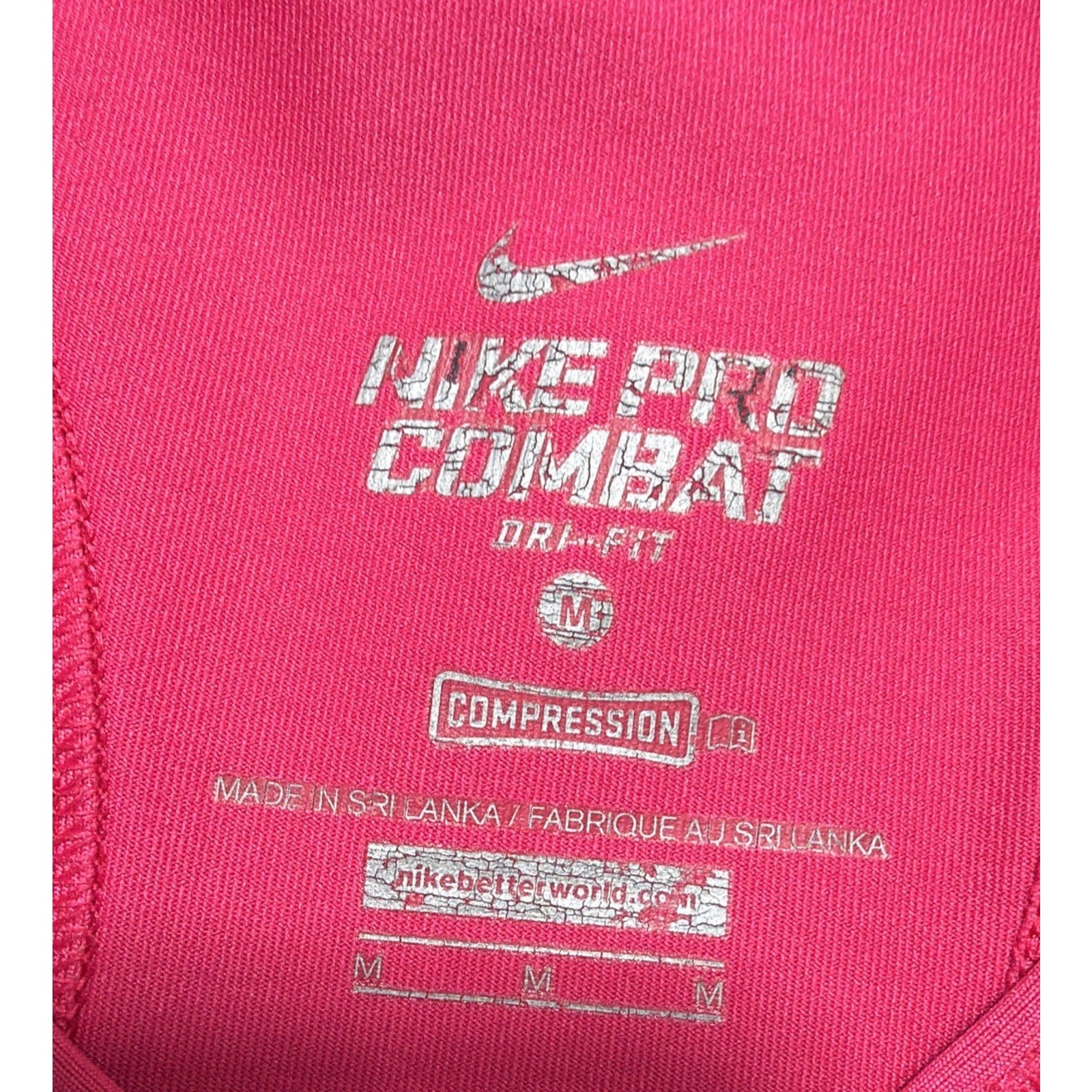 Nike PRO Combat Compression Sports BRA Pink 375833 619 Medium