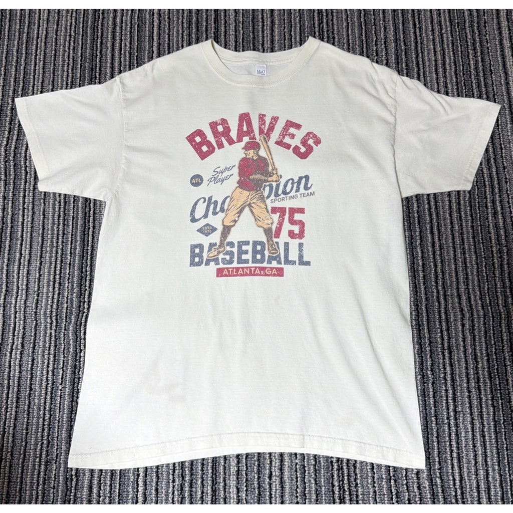 Vintage Atlanta Braves T Shirt Size Large