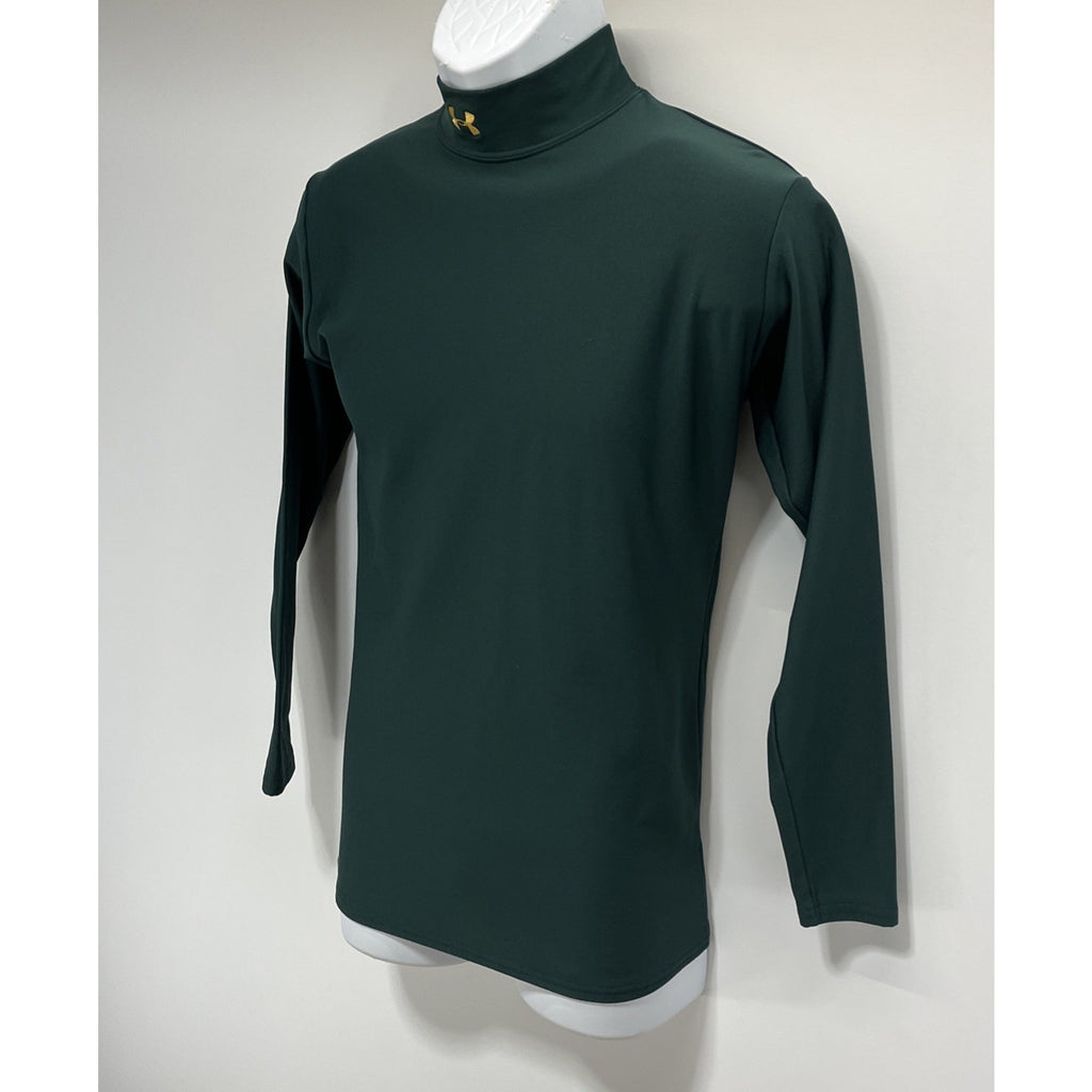 Under Armour Men's ColdGear Compression Mock - Green Size Large