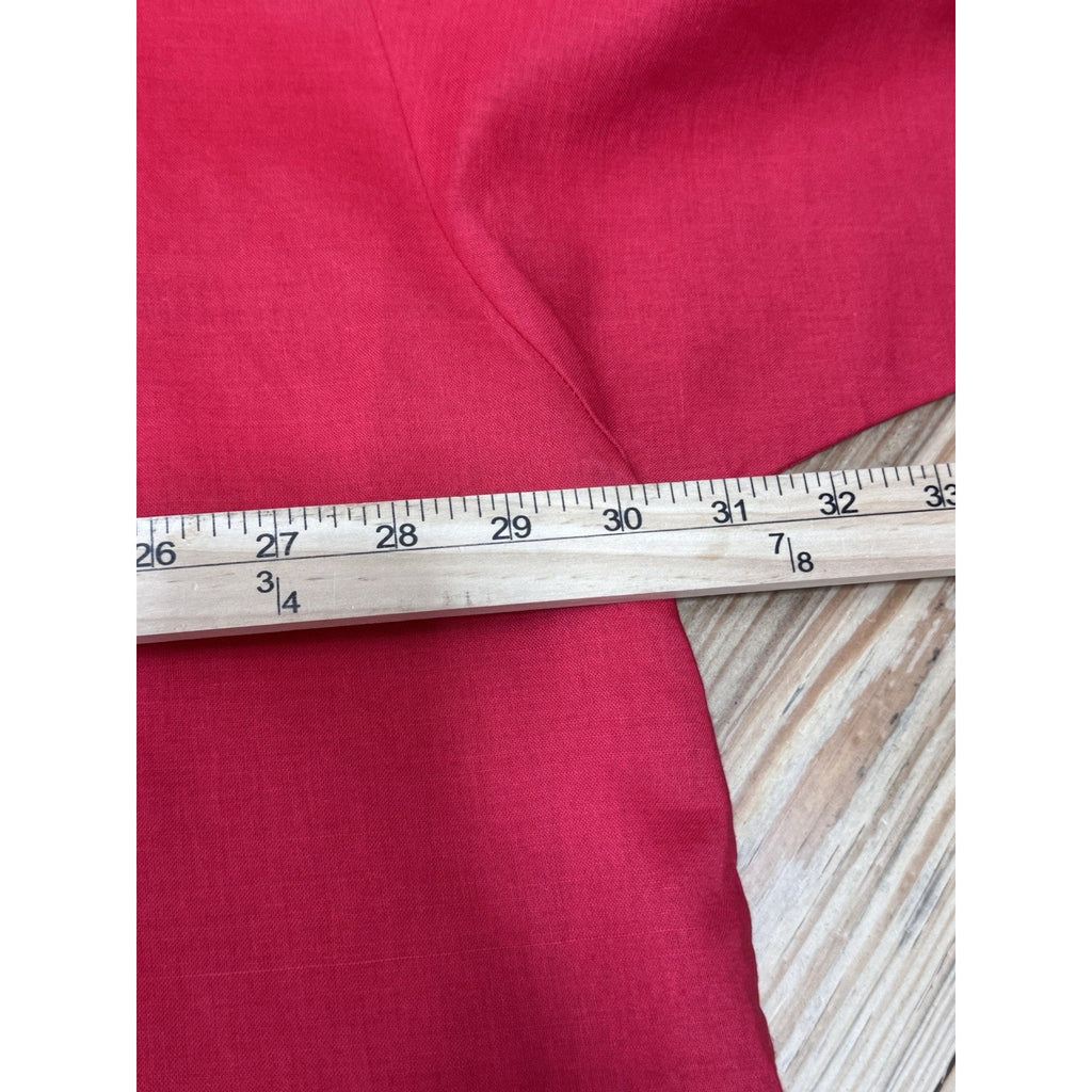 Bagazio 2pc Short Sleeve Red Walking Suit Cotton Ramie Men’s Size 6X