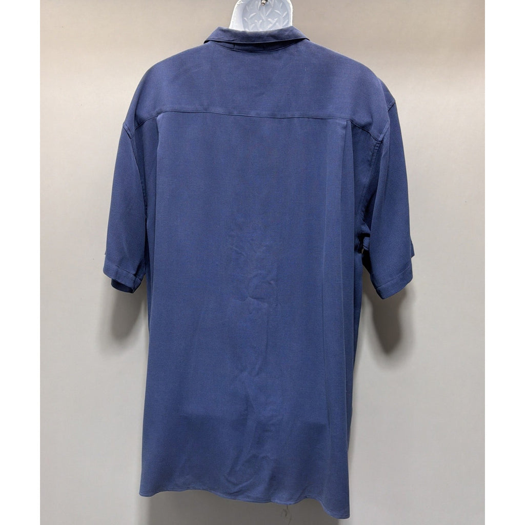 Tulliano Men’s XXXL Blue 100% Silk Camp Shirt NWT Luxury Resort Casual Button Up