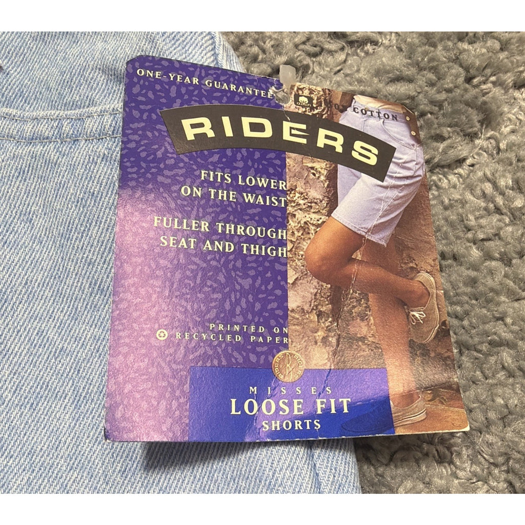 Vtg Lee Riders Loose Fit Mom High Waisted Shorts New Deadstock Made USA 12 27x7