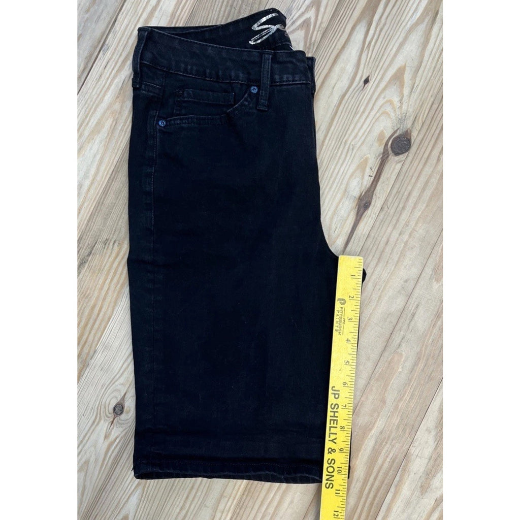Seven7 Women's Sunset Bermuda Short Size 12 Black