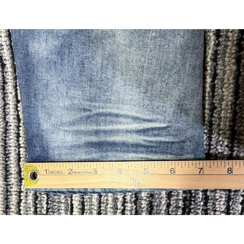 Hydraulic Men's Blue Technology Arc Slim Fit Stretch Denim Jeans Whiskered 38x32