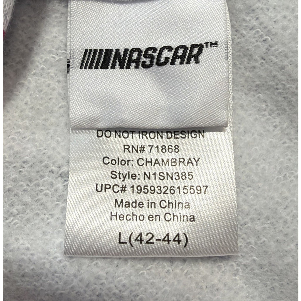Daytona 500 Hoodie Mens Large Blue NASCAR Auto Racing Graphic Sweatshirt NWOT