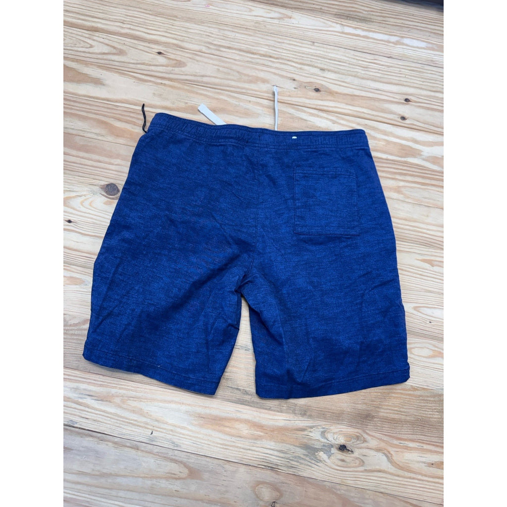 Goodfellow Shorts Men’s Small Blue Chino Everyday Elastic Waist Preppy 8” Cotton