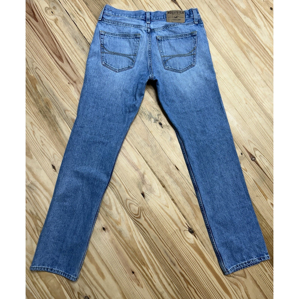Hollister Jeans Mens 29x32 Blue Classic Straight Button Fly Y2K Denim Casual.