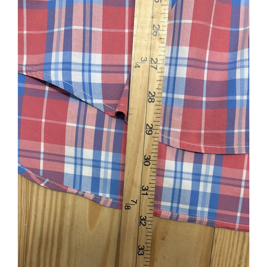 Vineyard Vines Shirt Mens Large Slim Fit Whale Button Up Long Sleeve Plaid