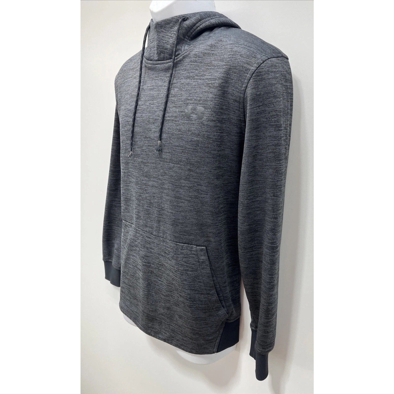 Under Armour Cold Gear Sweater Mens S Gray Fleece Pullover Hoodie Sweatshirt