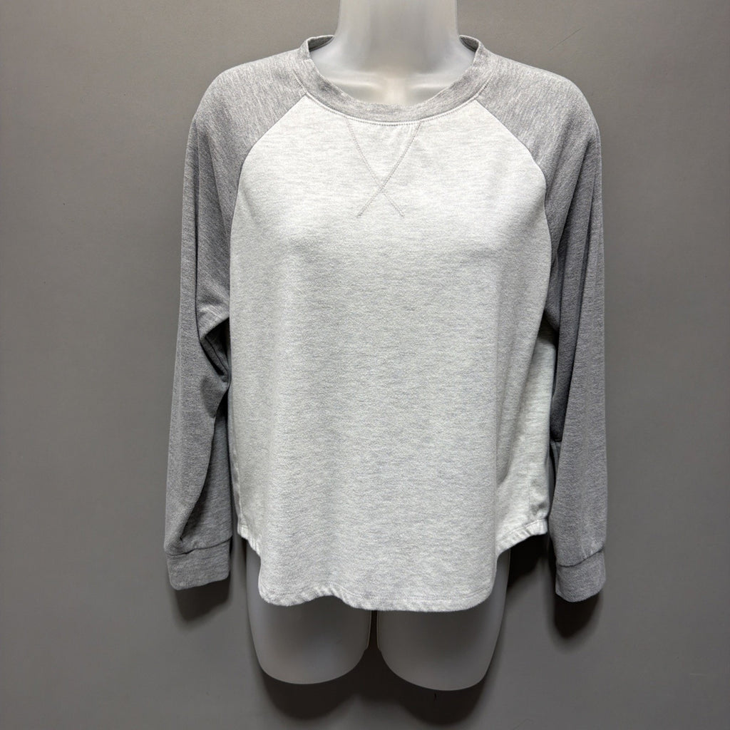 Urban Romantics Top Womens Small Gray Pullover Crew Neck Long Sleeve NWOT