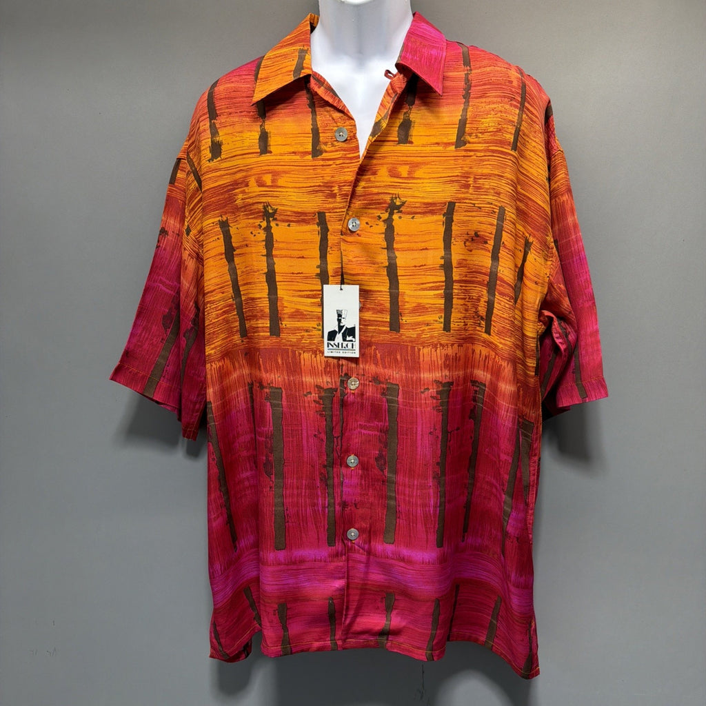 InSerch Limited Edition Button Up Shirt Men’s XL Beach Casual Made In UAE NWT