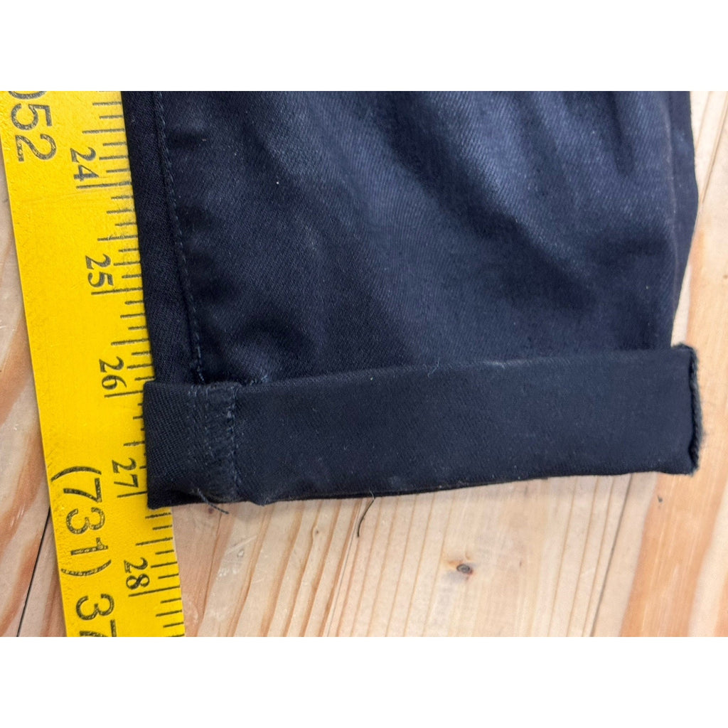 SAM EDELMAN Women's Medium Denim Coverall Jumpsuit In Mercedes Black Stretch