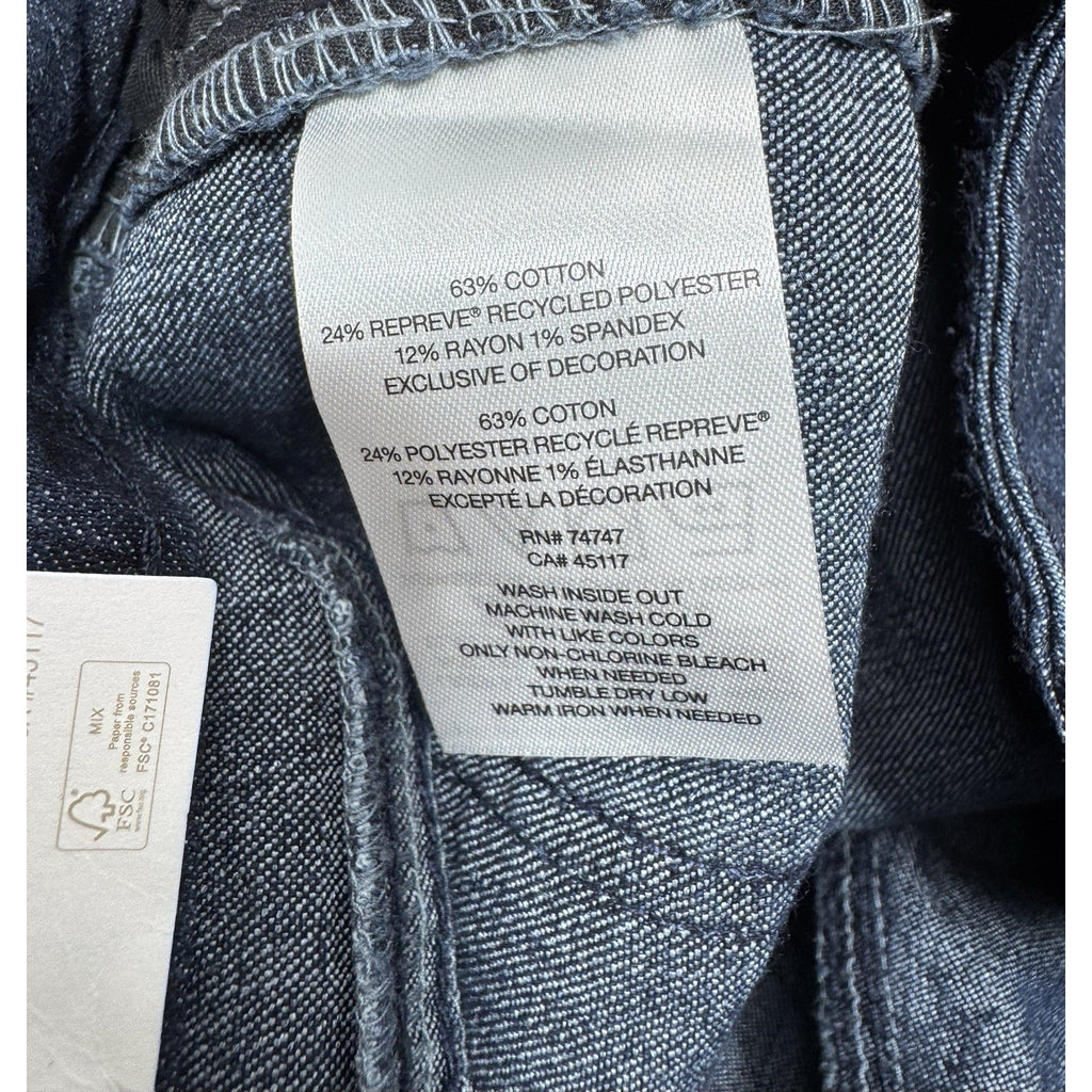 Natural Reflections Recycled Jeans High Rise Slim Leg Blue Women’s Size 12A NWT