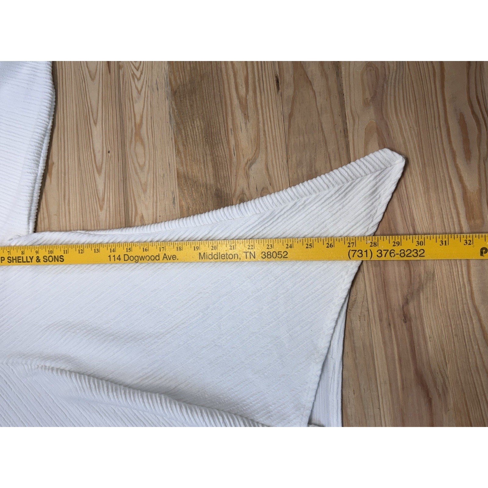 New York Laundry Slouch Neck Long Sleeve Women’s Tunic Size Small White