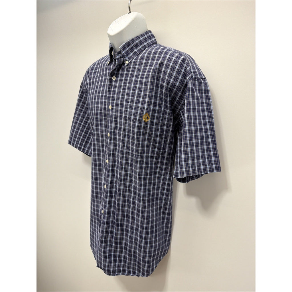 Lauren RALPH LAUREN Green Lable Men's Plaid Shirt Cotton L Blue Multicolor