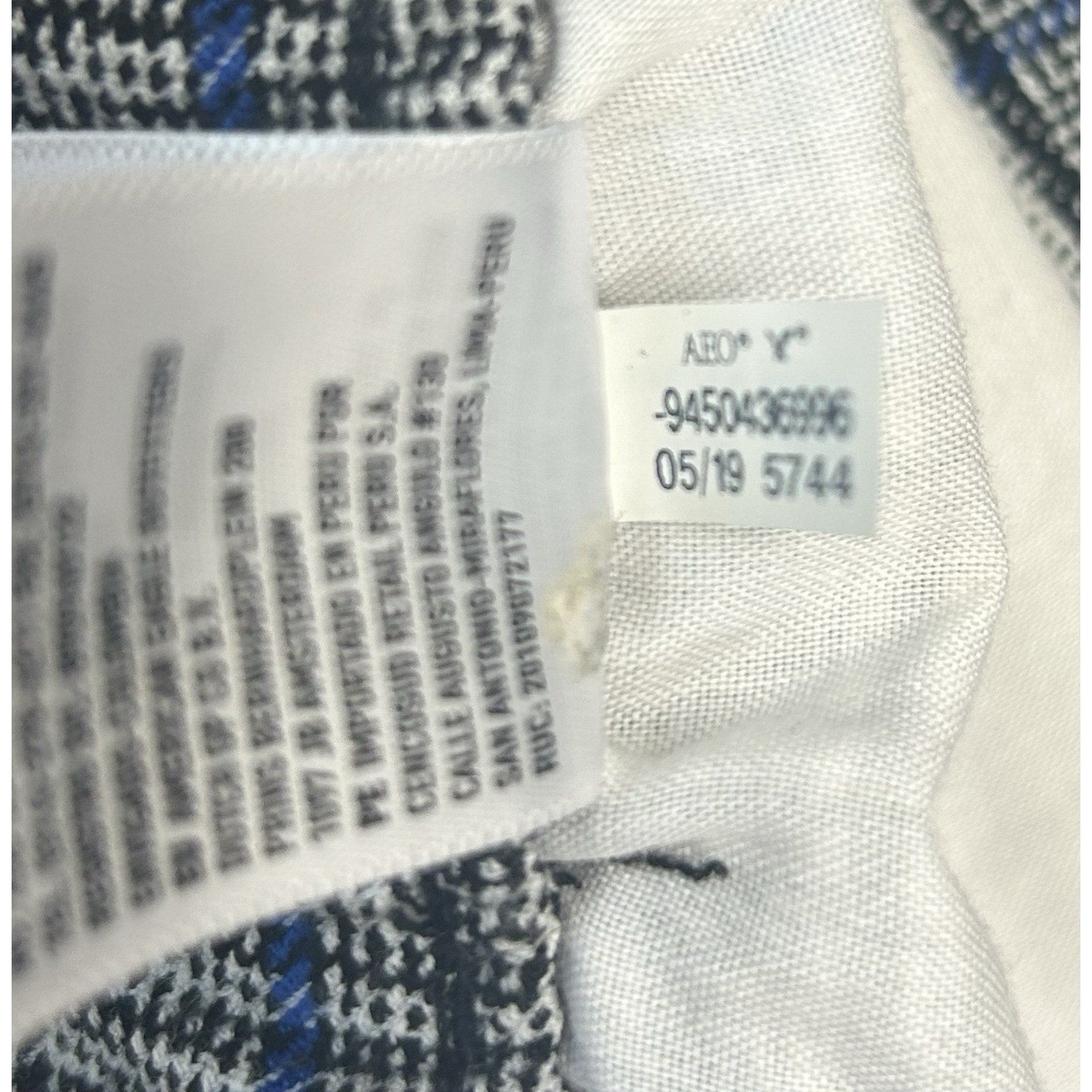 American Eagle High Rise Shorts Womens Size 4 Houndstooth Plaid Black White Blue