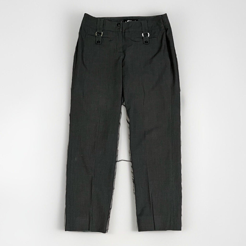 Sharagano EUC Women’s Grey Dress Pants Size 8 32x28.5” Flat Front