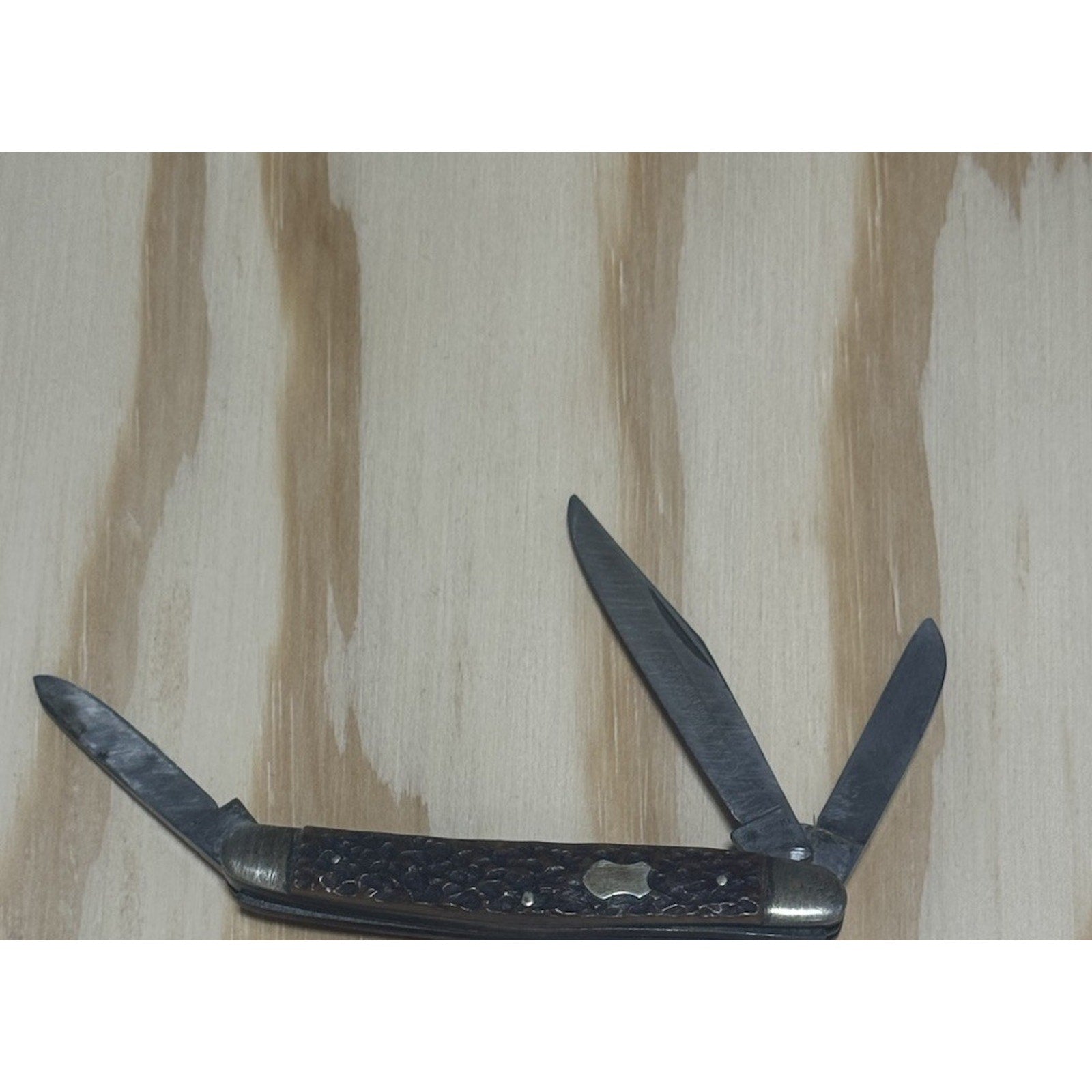 Carl Schlieper Eye Brand Knife Solingen Germany Stag 3 Blade Vintage Pocket Knif