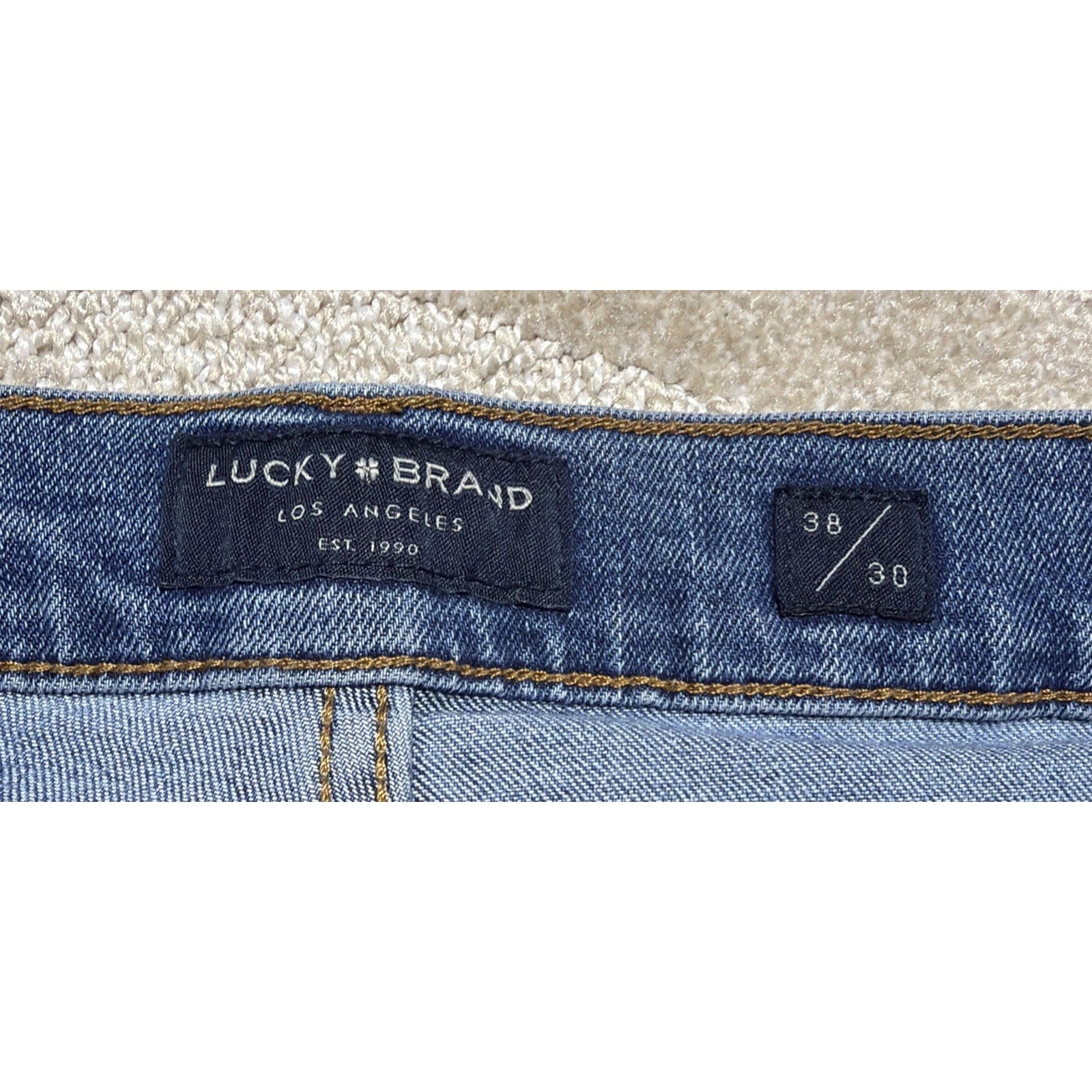 LUCKY BRAND Men's Blue Denim 410 Athletic Slim Jeans SZ 38x30