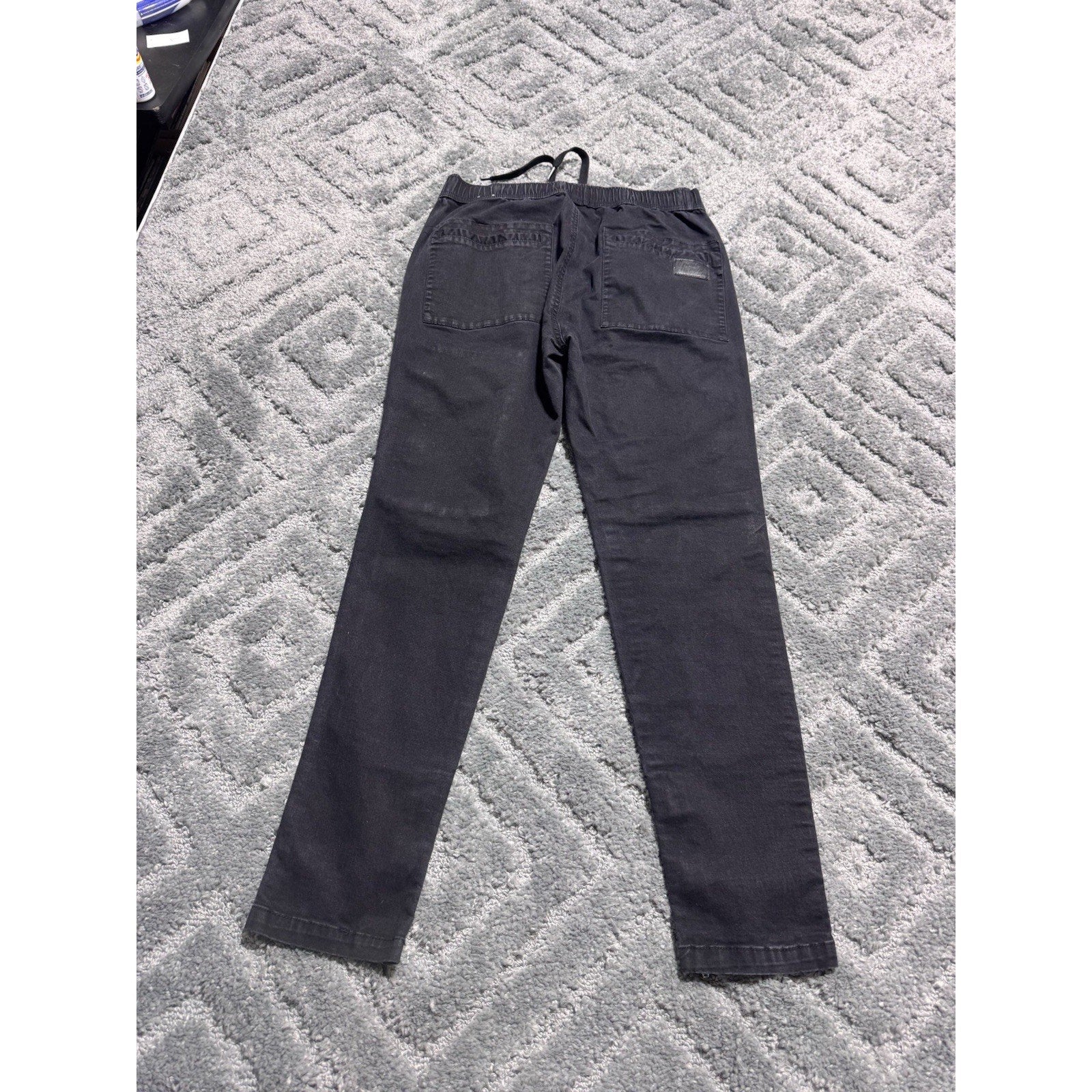 Italy Morn Men's Size Chino Jogger Pants Black 30X27