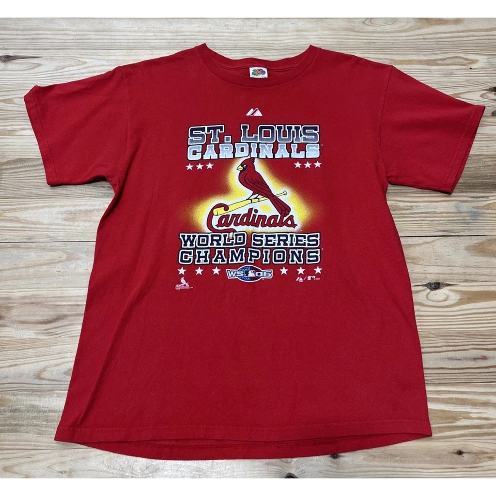 St Louis Cardinals MLB 2006 World Series Champions Shirt Size Large