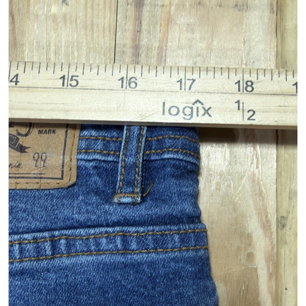 Akademiks Jeanius Men's Jeans Distressed Straight Leg Denim Sizes 34x32 Stretch