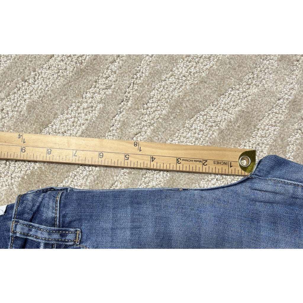 KanCan Jeans Women's 24 Light Wash Blue Stretch Denim Skinny Ankle Distressed