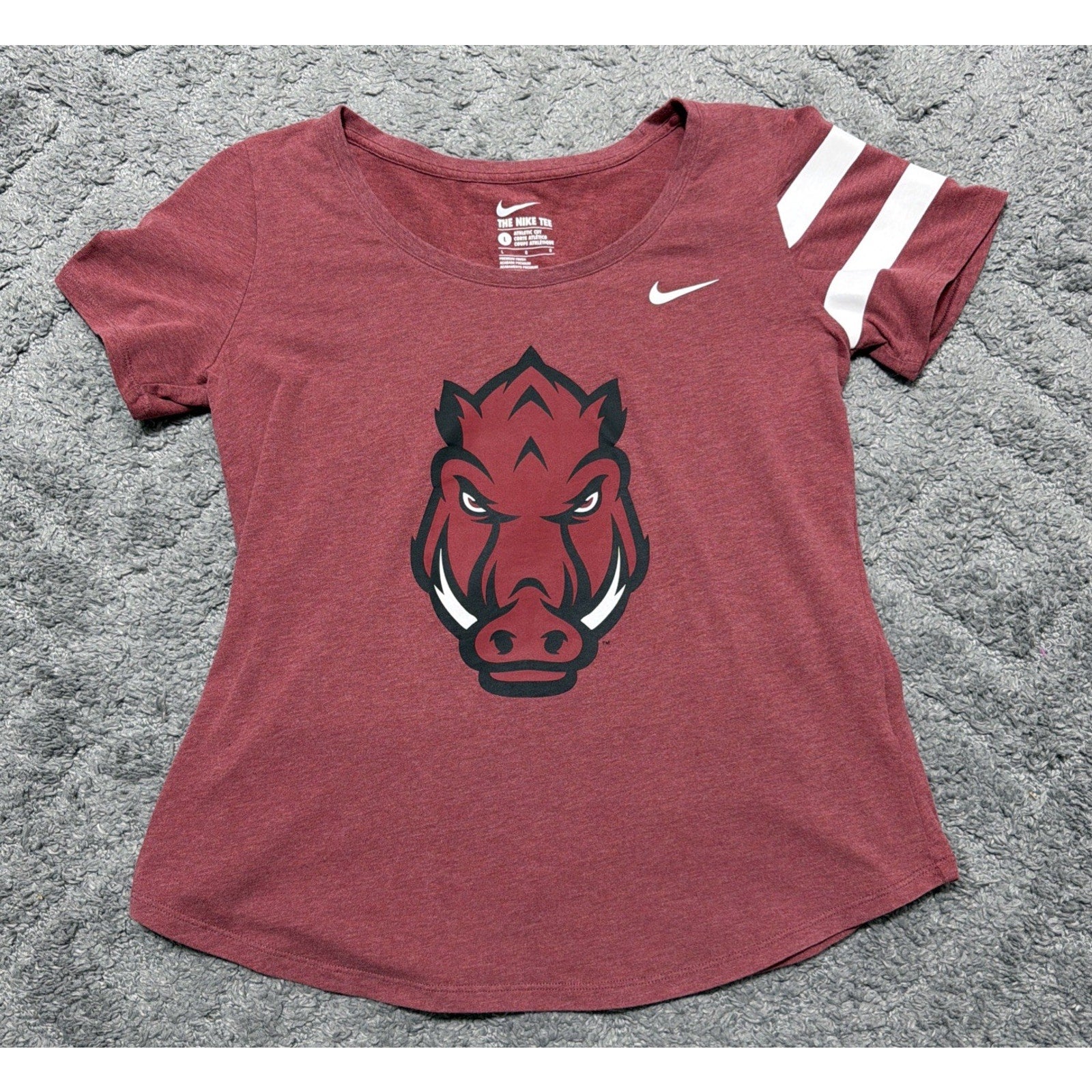 Arkansas Razorback Nike Women's Size L Graphic Tee Short Sleeve Excellent