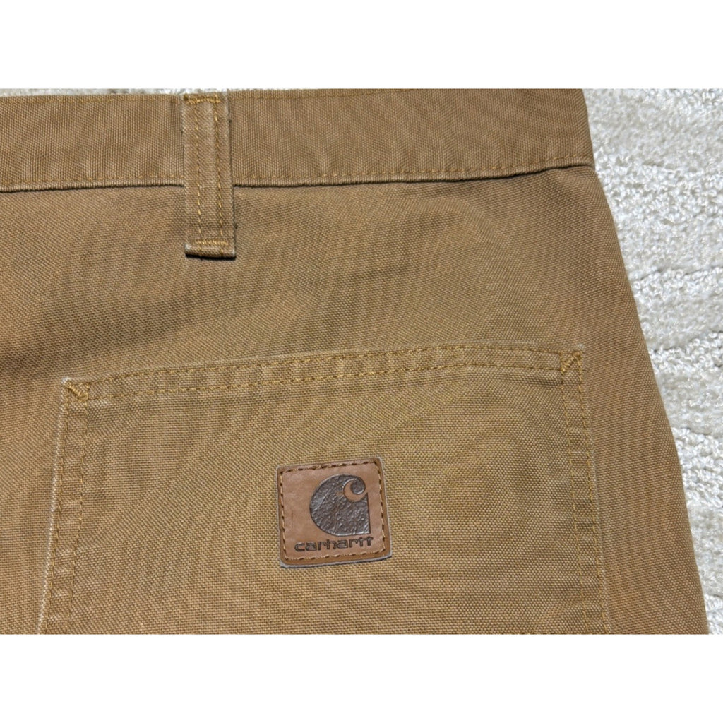 Carhartt Duck Brown Canvas Dungaree Fit Pants Men 46x30