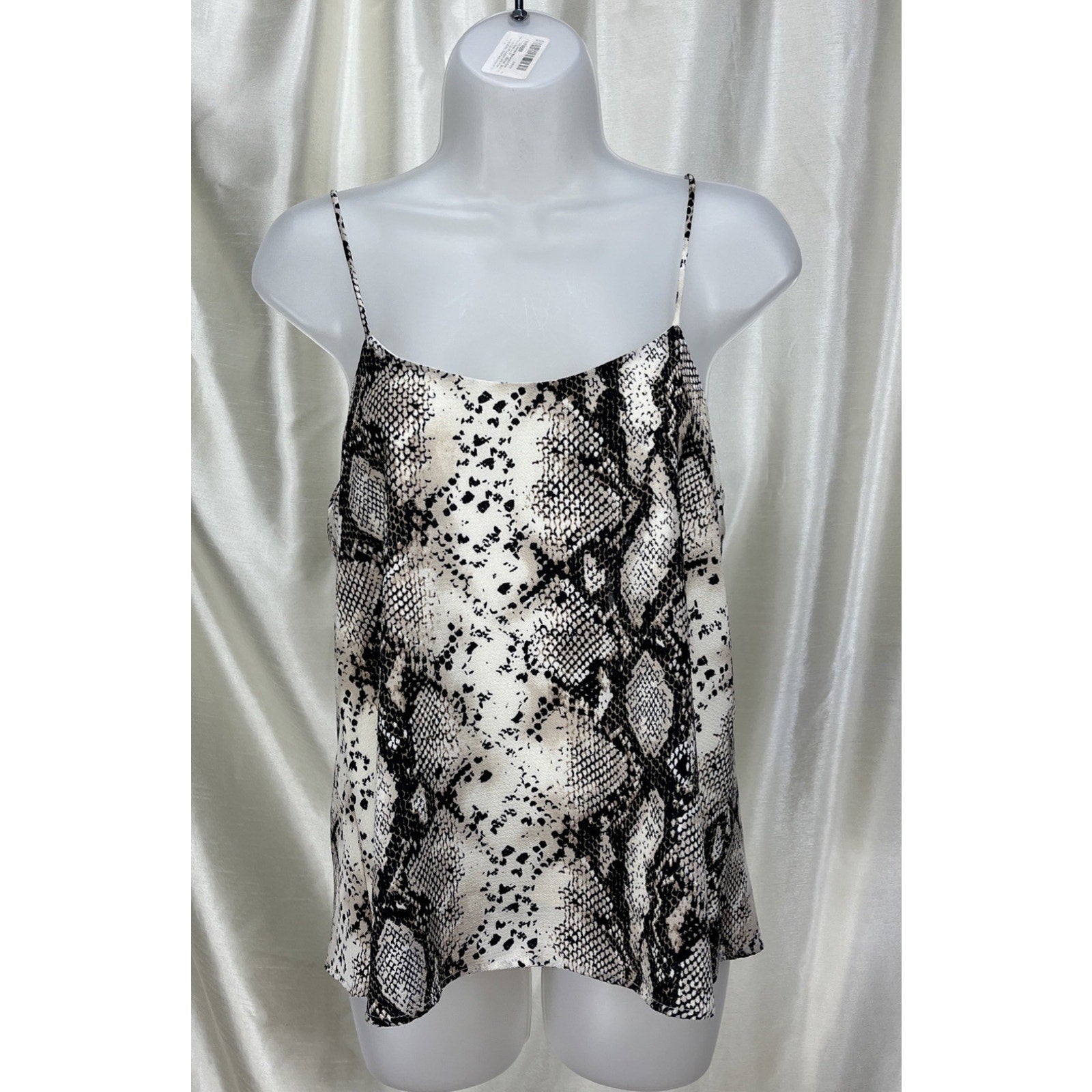 Altar'd State Women's S Spaghetti Strap Scoop Neck Snakeskin Cami Tank Top EUC