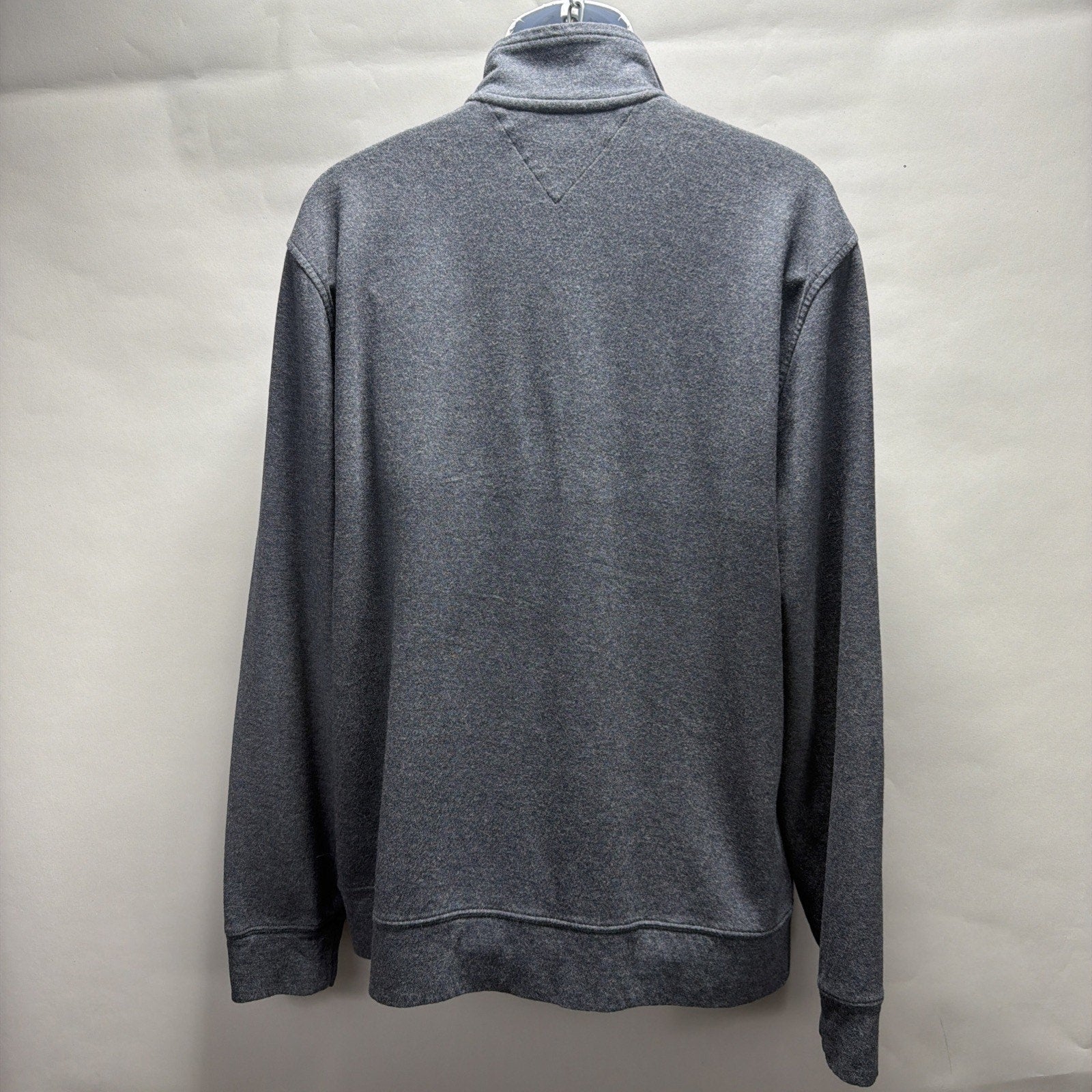Tommy Hilfiger Quarter Zip Fleece Pullover Men's Large Gray Gorpcore