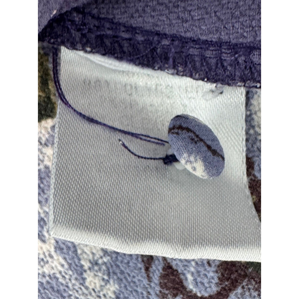 Andree by Unit Top Purple Floral Long Sleeve Artsy Boho Peasant Blouse Women’s M