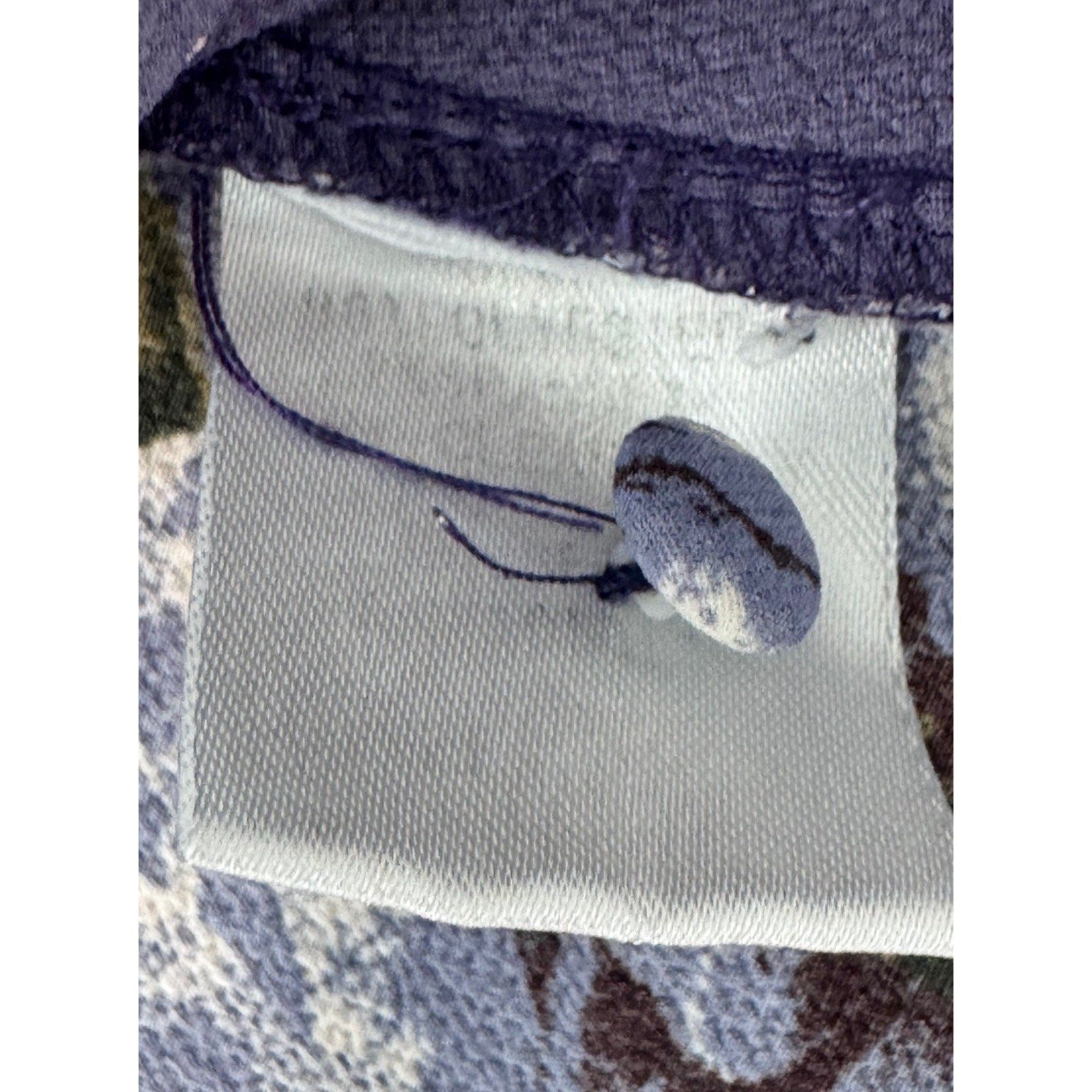 Andree by Unit Top Purple Floral Long Sleeve Artsy Boho Peasant Blouse Women’s M