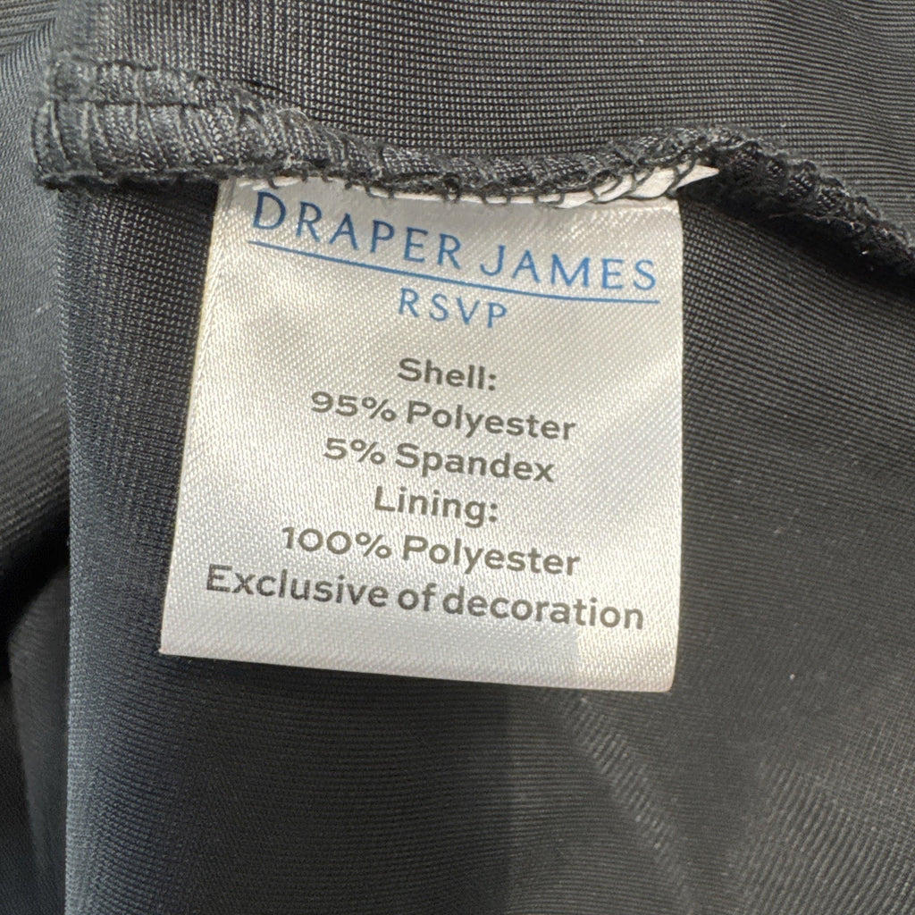 Draper James Dress Women’s M Black Velvet Smocked Skater Babydoll Holiday Party