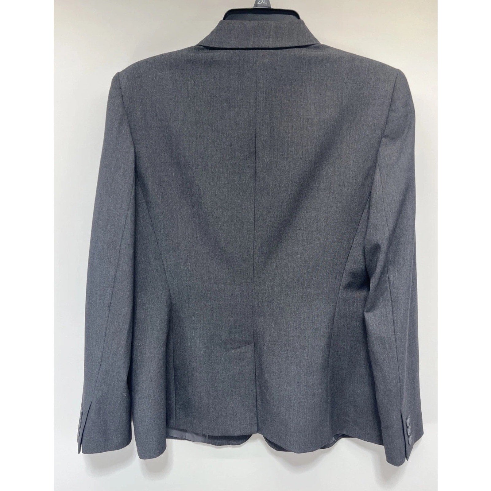 Calvin Klein Modern Essentials Women's One Button Grey Blazer Size 10 Suit Coat