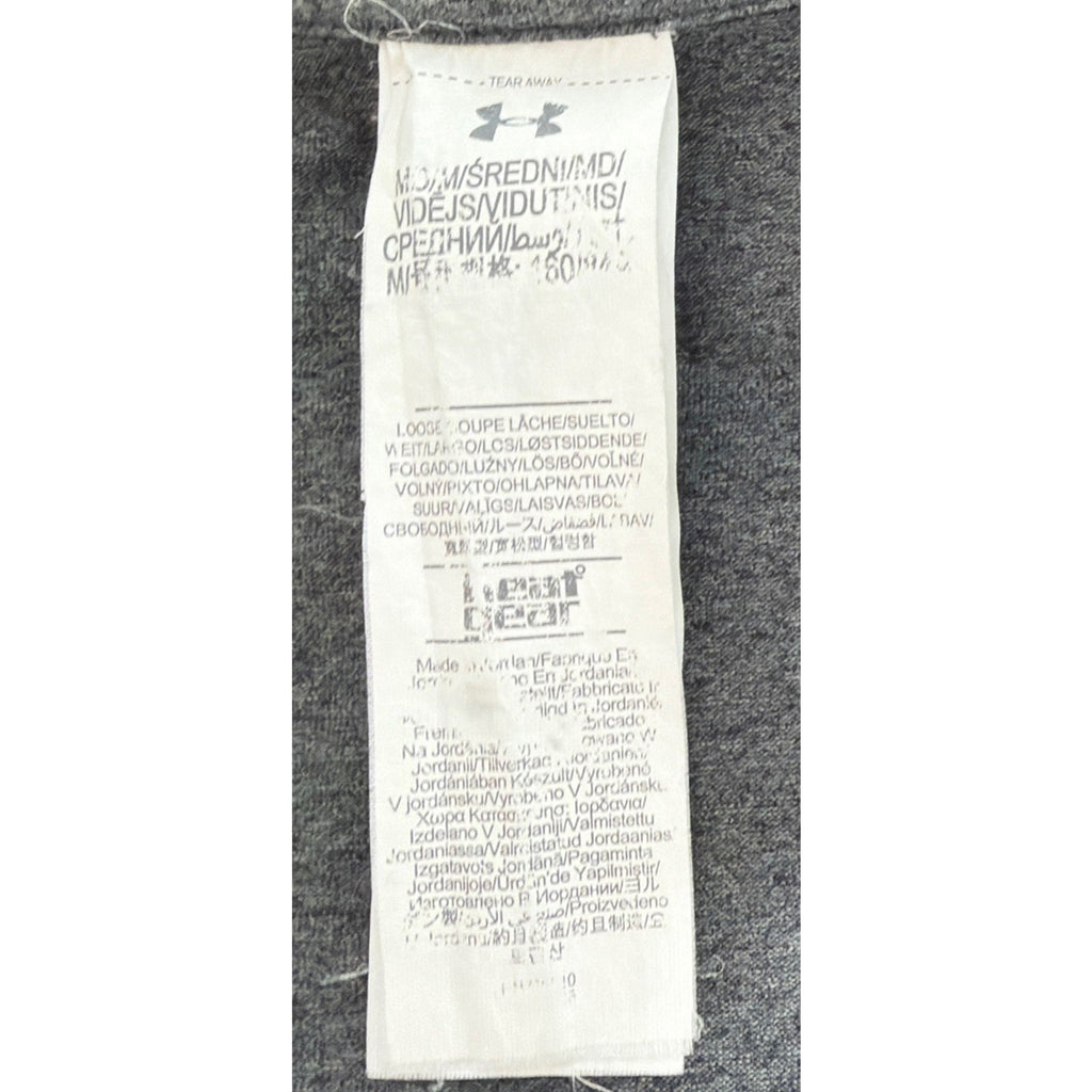 Under Armour UA Womens M Tech V-Neck L/S Tee Shirt Graphite