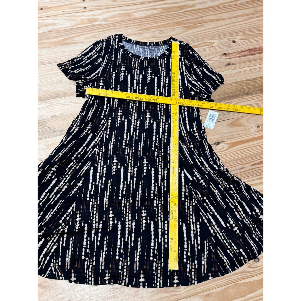 Torrid Super Soft Black TieDye Knit Jersey Dress Short Sleeve Women Plus size 2