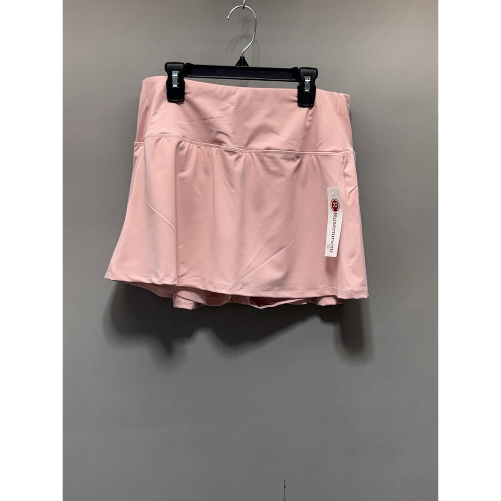 Women Pink Tennis Skort Athletic Golf Skirt Built In Shorts Pocket Size 10 New