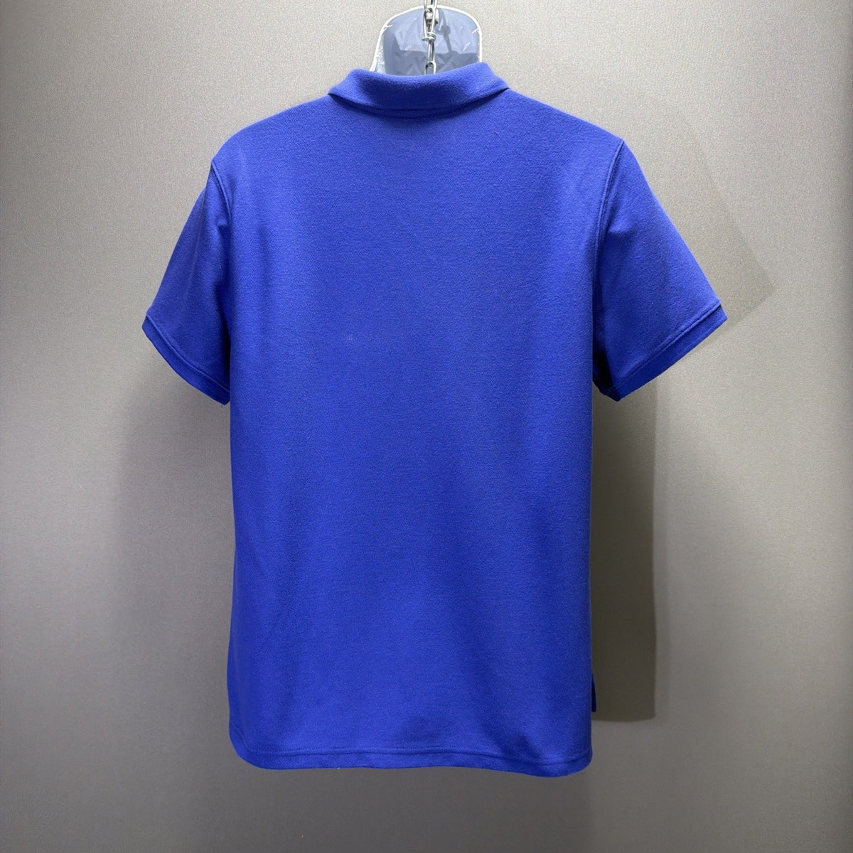 LL Bean Men's Large Regular Relaxed Fit Short Sleeve Polo Blue Excellent