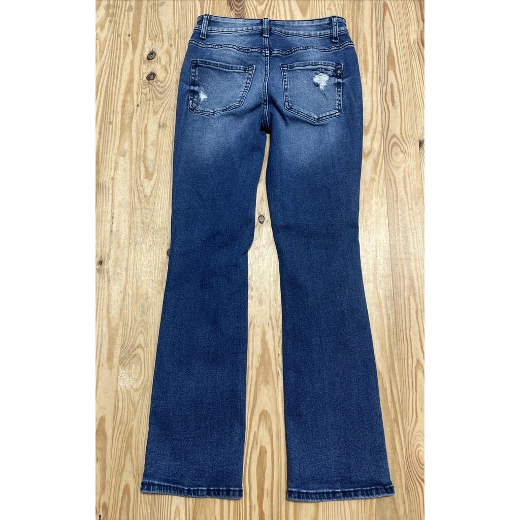 M Jeans by Maurices Women’s High Rise Skinny Distress Dark Wash Denim Jeans SZ 6