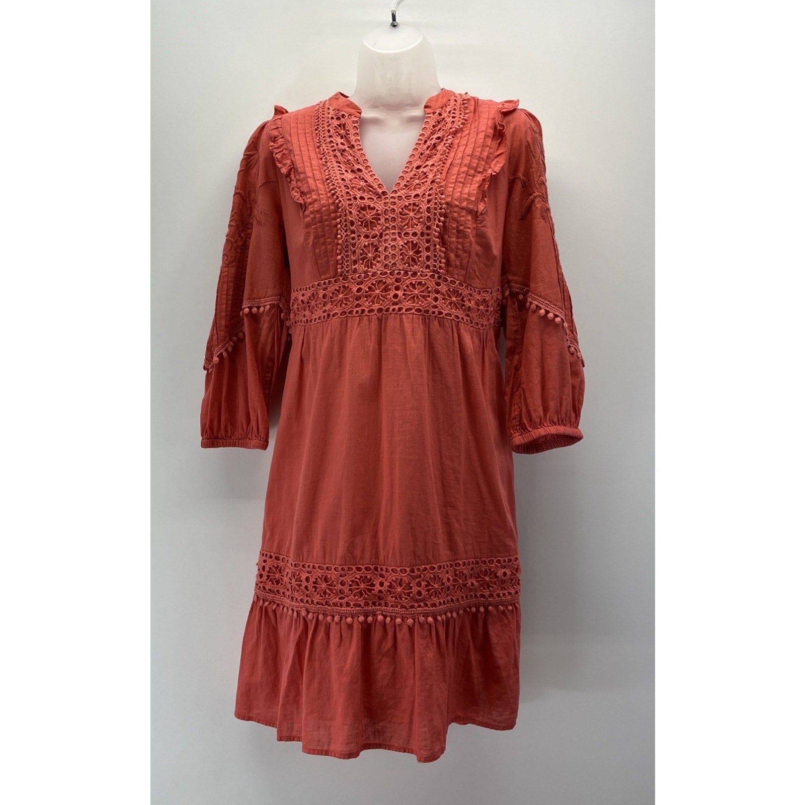 *Anthropologie Josephine Embroidered Dress by Akemi + Kin Women's Small