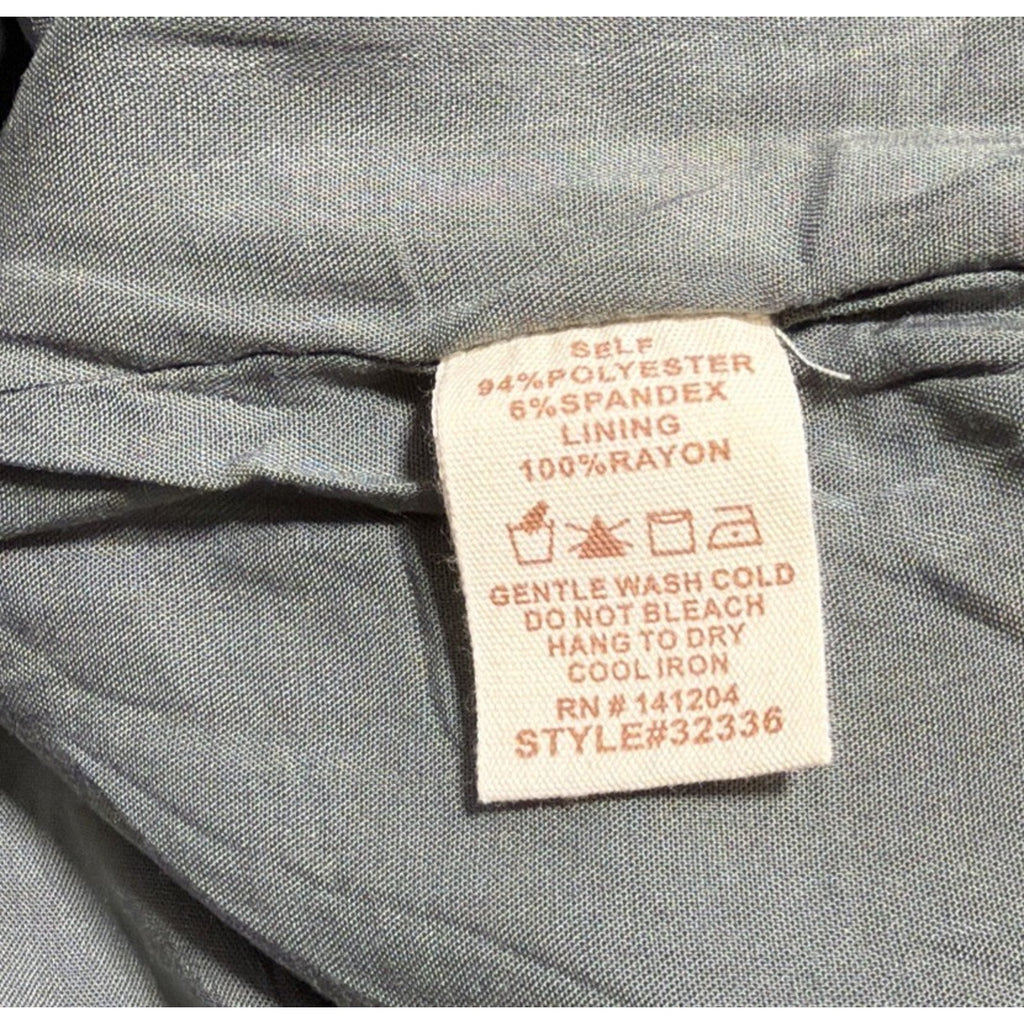 Hem & Thread Green Lined Zip Back Corduroy Skirt Size Large