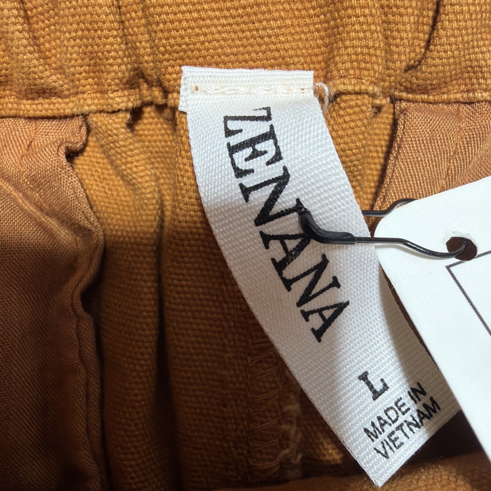 Nwt Zenana outfitters Canvas Drawstring Jogger Pants High Rise Size Large