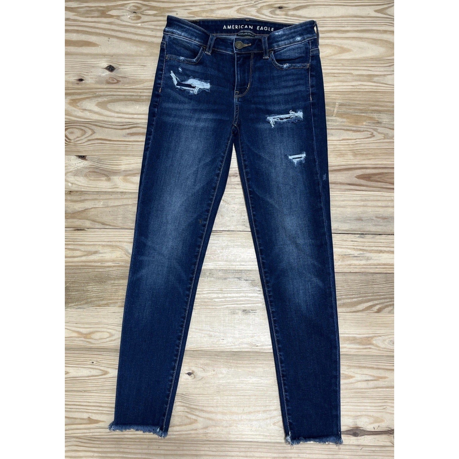 American Eagle Jeans Womens 0 Short Regular Next Level Stretch Jegging Denim