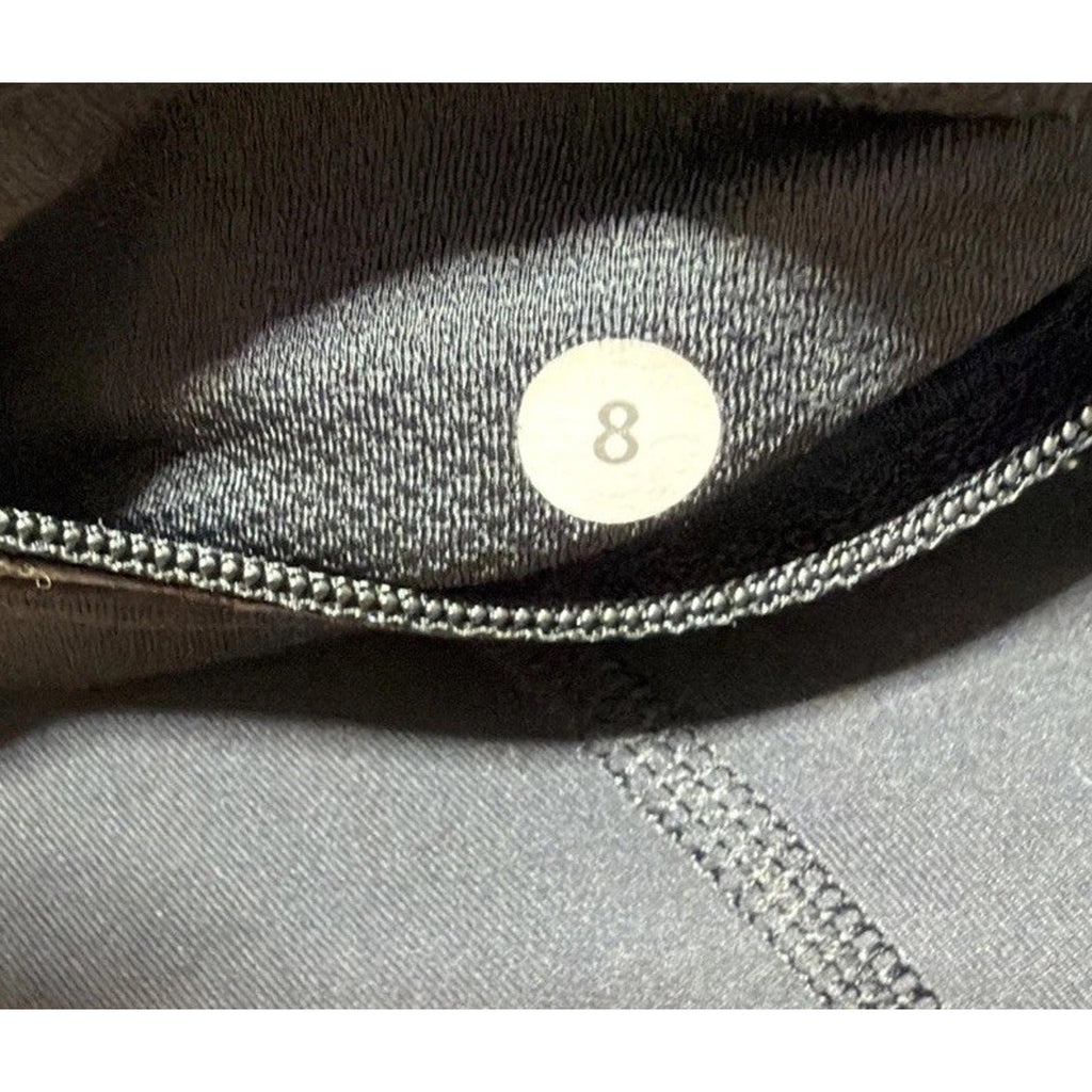 Lululemon Athletica Run Pace Crop Ruched Black Leggings Athletic, Size 4